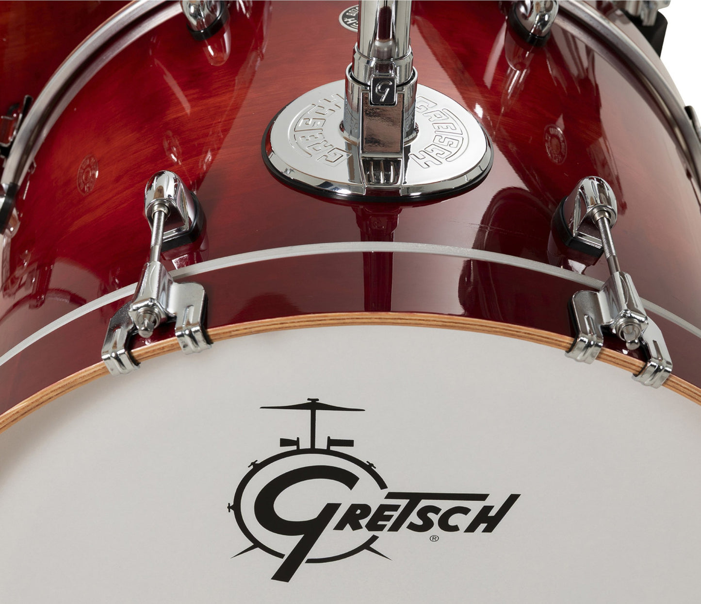 Gretsch Catalina Club 20" 4-Piece Shell Pack in Gloss Crimson Burst + Snare Drum