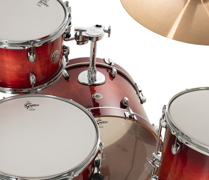 Gretsch Catalina Club 20" 4-Piece Shell Pack in Gloss Crimson Burst + Snare Drum