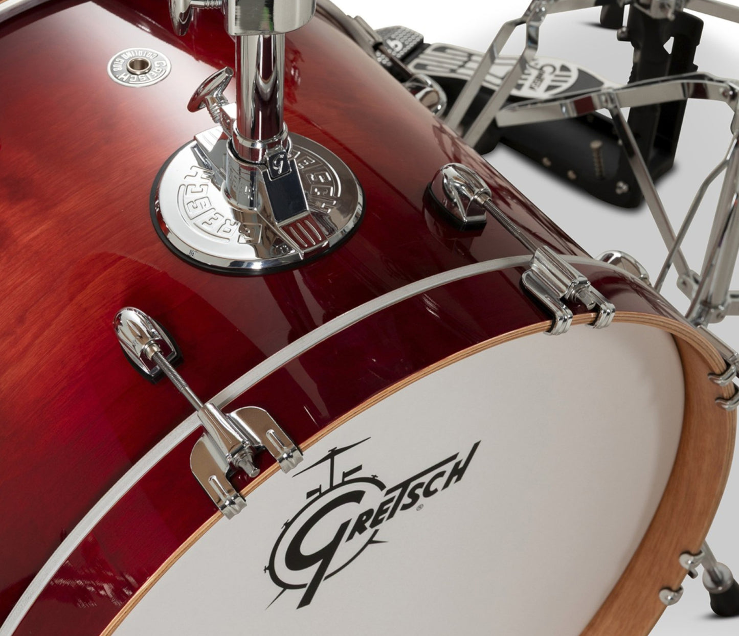 Gretsch Catalina Club 20" 4-Piece Shell Pack in Gloss Crimson Burst + Snare Drum