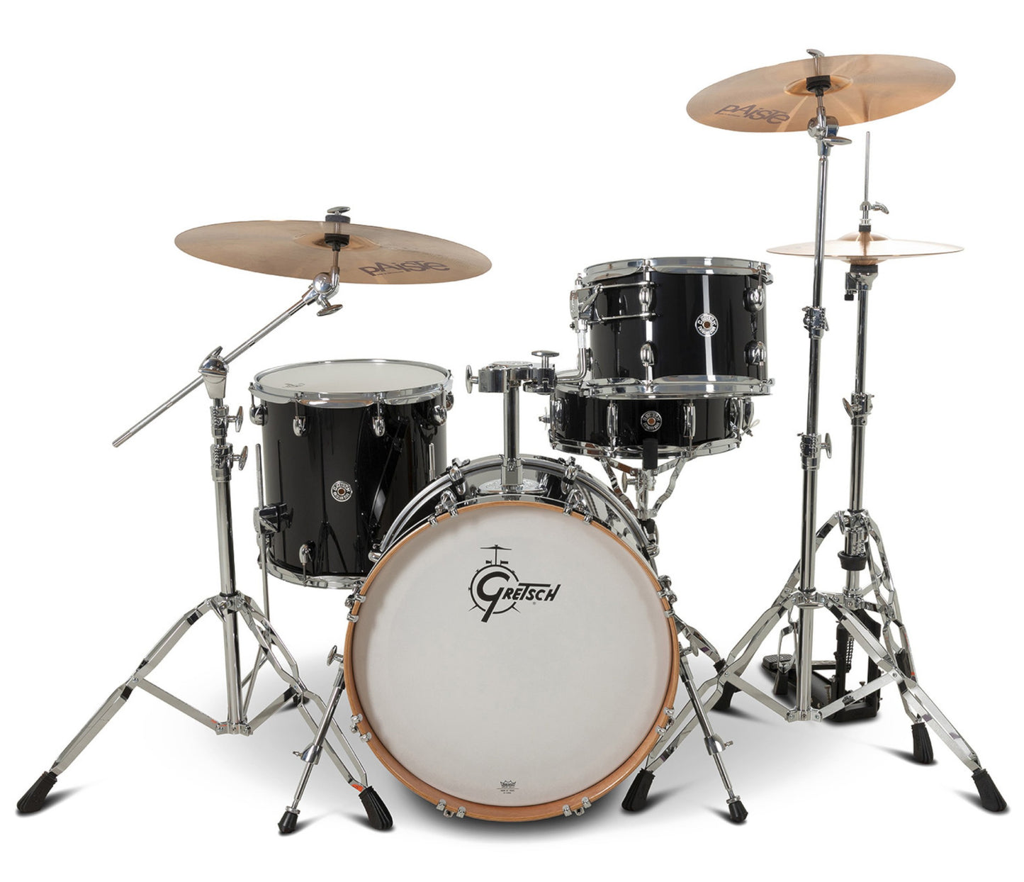 Gretsch Catalina Club 20" 4-Piece Shell Pack in Piano Black + Snare Drum