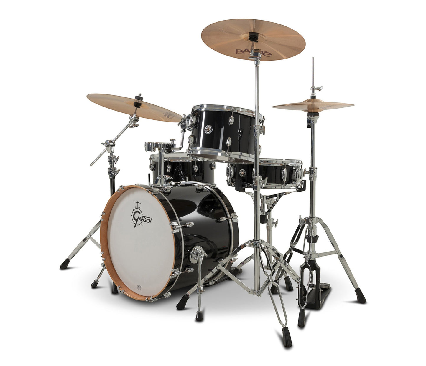 Gretsch Catalina Club 20" 4-Piece Shell Pack in Piano Black + Snare Drum