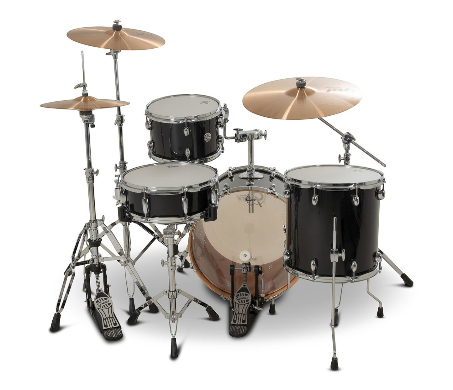 Gretsch Catalina Club 20" 4-Piece Shell Pack in Piano Black + Snare Drum