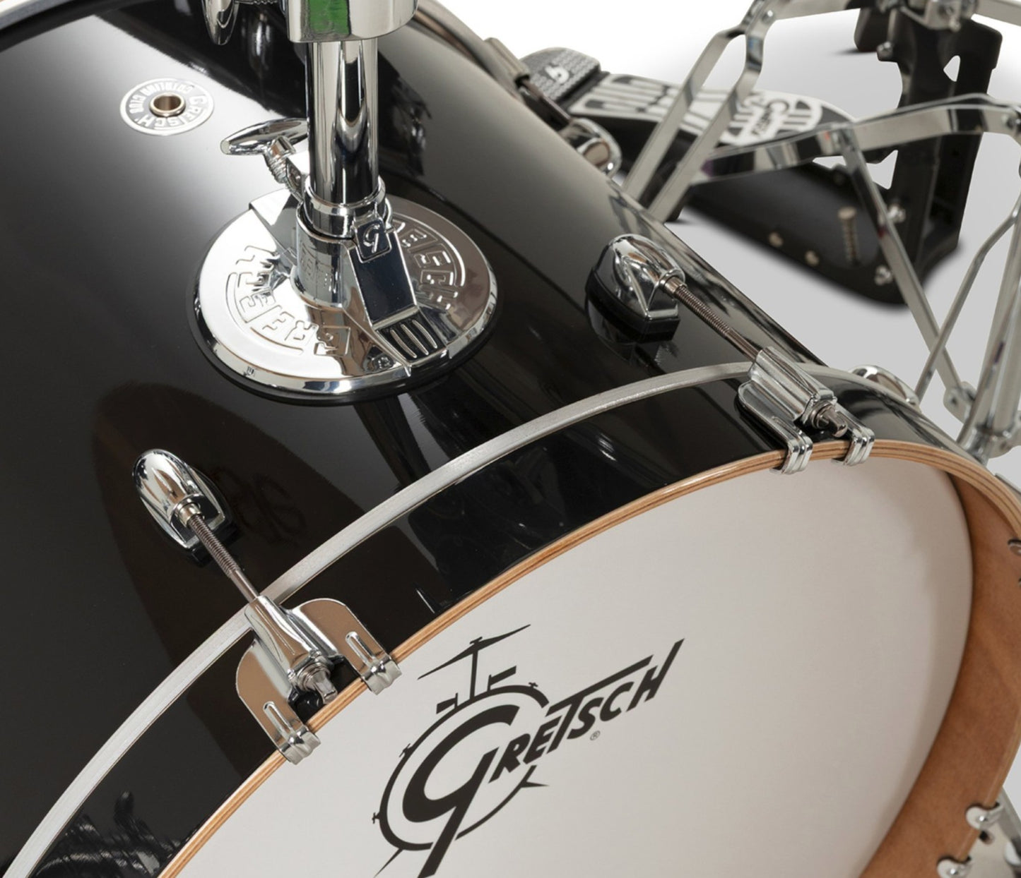 Gretsch Catalina Club 20" 4-Piece Shell Pack in Piano Black + Snare Drum