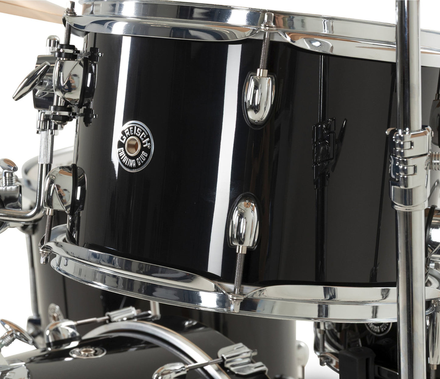 Gretsch Catalina Club 20" 4-Piece Shell Pack in Piano Black + Snare Drum