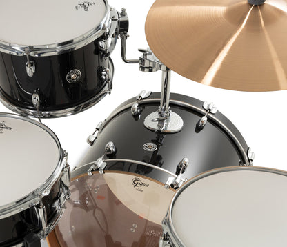 Gretsch Catalina Club 20" 4-Piece Shell Pack in Piano Black + Snare Drum