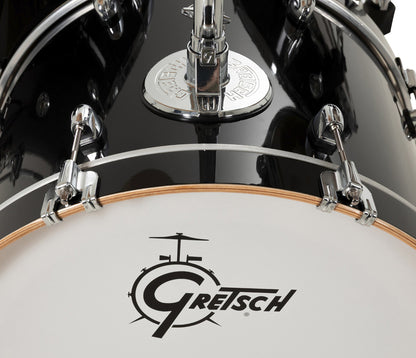 Gretsch Catalina Club 20" 4-Piece Shell Pack in Piano Black + Snare Drum