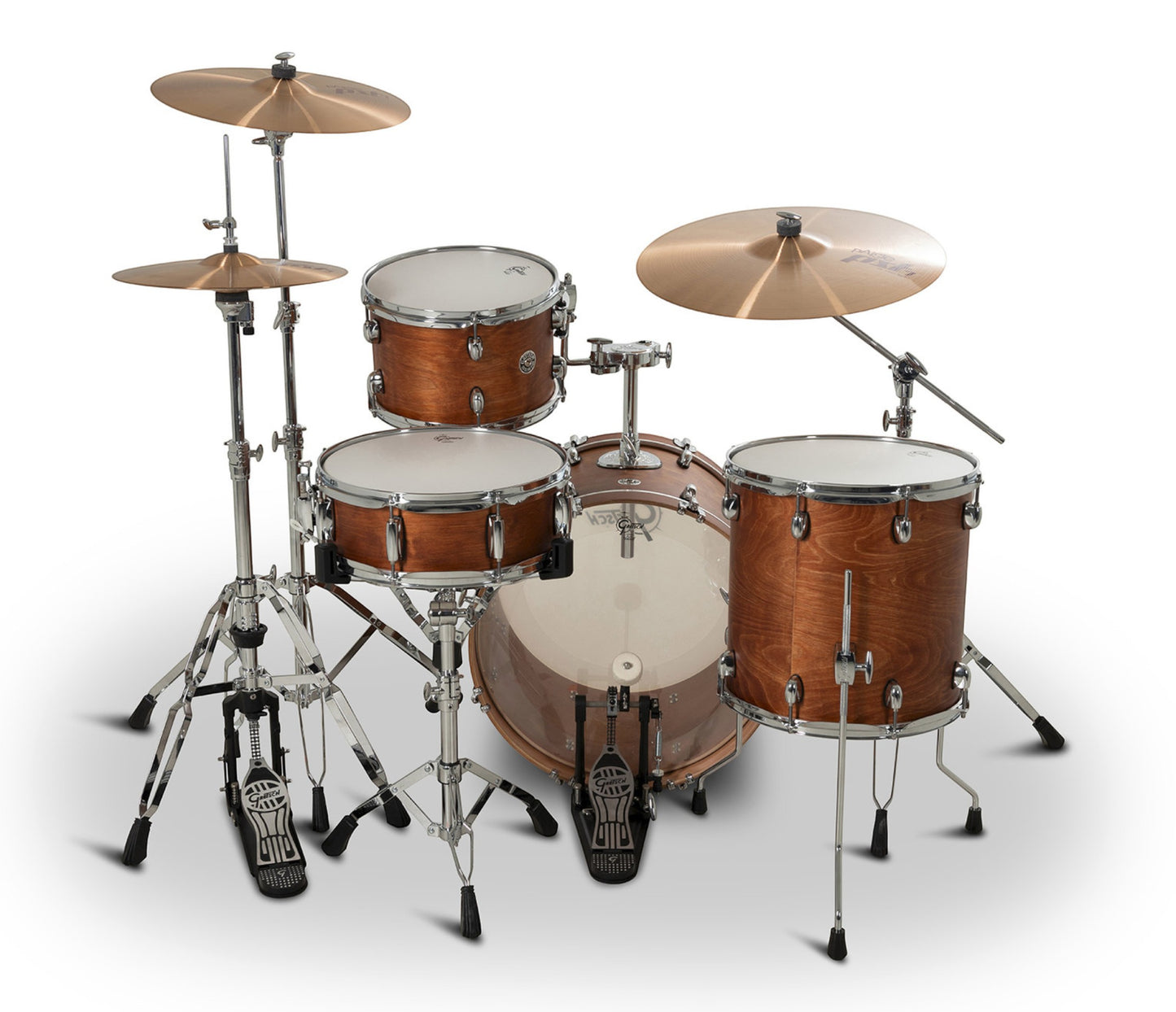Gretsch Catalina Club 20" 4-Piece Shell Pack in Satin Walnut Glaze + Snare Drum