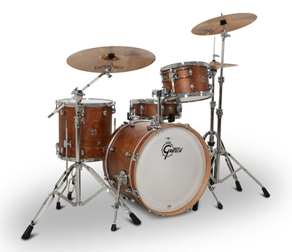 Gretsch Catalina Club 20" 4-Piece Shell Pack in Satin Walnut Glaze + Snare Drum