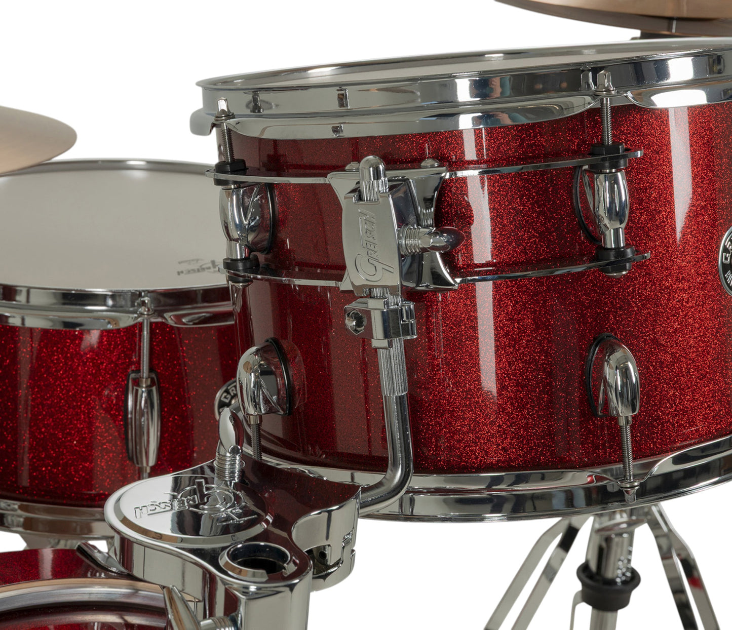 Gretsch Catalina Club 22" 4-Piece Shell Pack in Dark Cherry Sparkle + Snare Drum