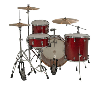 Gretsch Catalina Club 22" 4-Piece Shell Pack in Dark Cherry Sparkle + Snare Drum