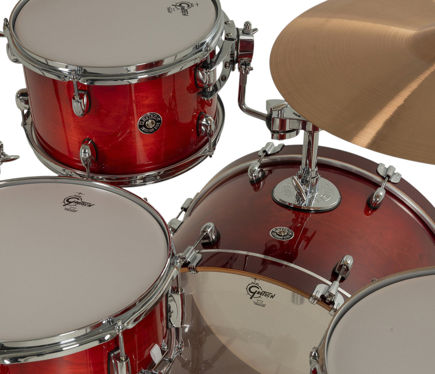 Gretsch Catalina Club 22" 4-Piece Shell Pack in Gloss Crimson Burst + Snare Drum