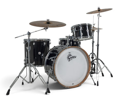 Gretsch Catalina Club 22" 4-Piece Shell Pack in Piano Black + Snare Drum