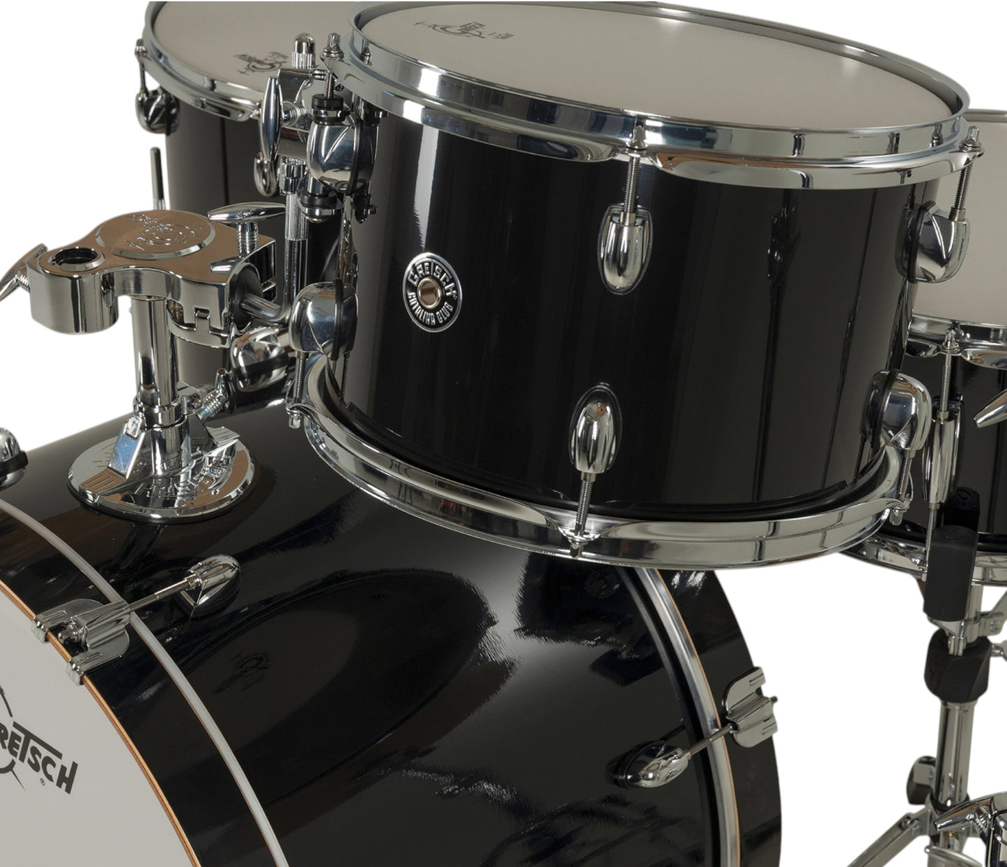 Gretsch Catalina Club 22" 4-Piece Shell Pack in Piano Black + Snare Drum