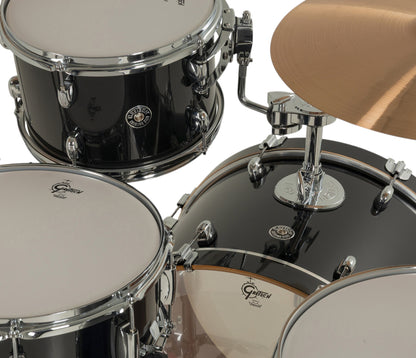 Gretsch Catalina Club 22" 4-Piece Shell Pack in Piano Black + Snare Drum