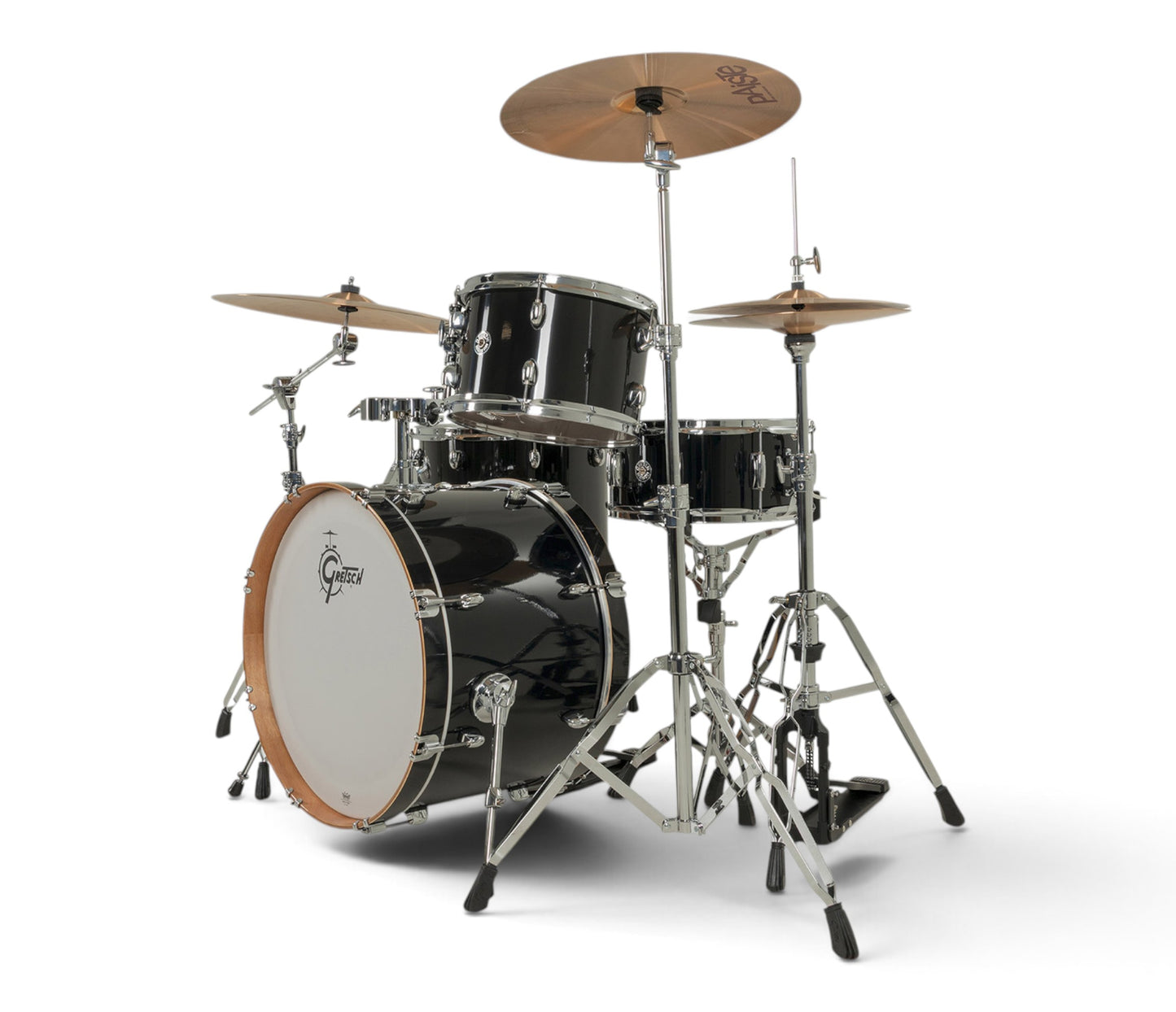 Gretsch Catalina Club 22" 4-Piece Shell Pack in Piano Black + Snare Drum