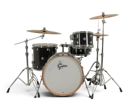 Gretsch Catalina Club 22" 4-Piece Shell Pack in Piano Black + Snare Drum
