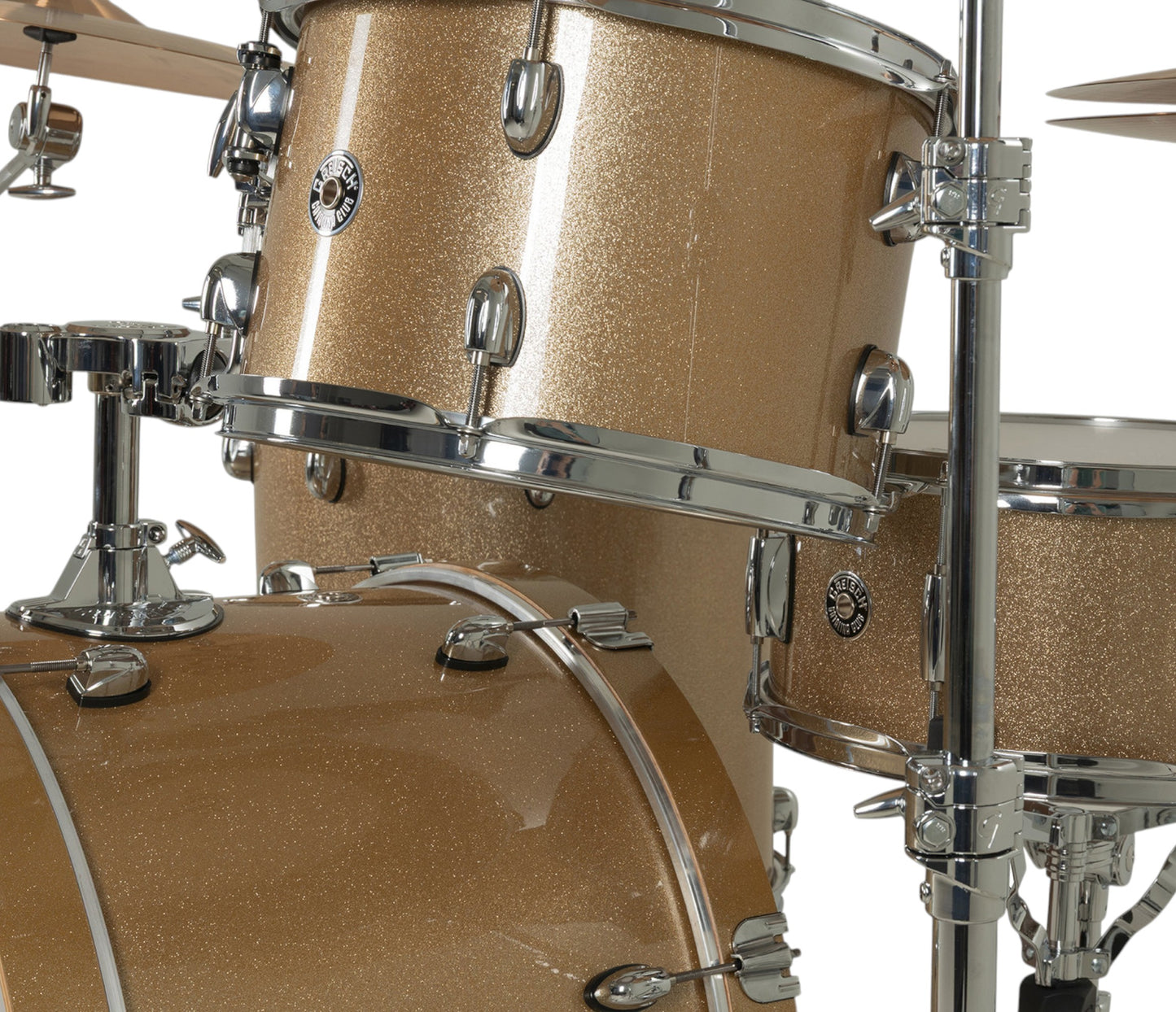 Gretsch Catalina Club 22" 4-Piece Shell Pack in Sahara Sparkle + Snare Drum