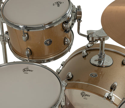 Gretsch Catalina Club 22" 4-Piece Shell Pack in Sahara Sparkle + Snare Drum