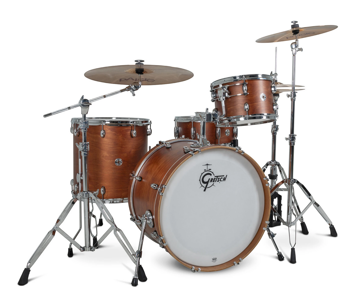 Gretsch Catalina Club 22" 4-Piece Shell Pack in Satin Walnut Glaze + Snare Drum