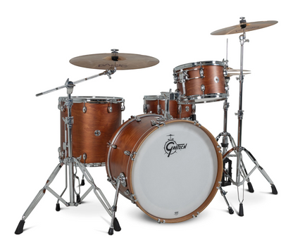 Gretsch Catalina Club 22" 4-Piece Shell Pack in Satin Walnut Glaze + Snare Drum