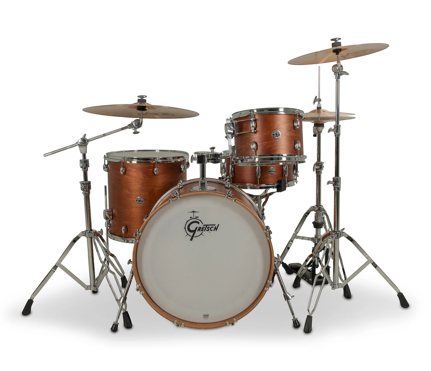 Gretsch Catalina Club 22" 4-Piece Shell Pack in Satin Walnut Glaze + Snare Drum