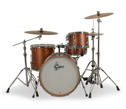 Gretsch Catalina Club 22" 4-Piece Shell Pack in Satin Walnut Glaze + Snare Drum