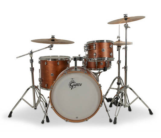Gretsch Catalina Club 22" 4-Piece Shell Pack in Satin Walnut Glaze + Snare Drum