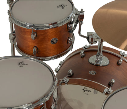 Gretsch Catalina Club 22" 4-Piece Shell Pack in Satin Walnut Glaze + Snare Drum