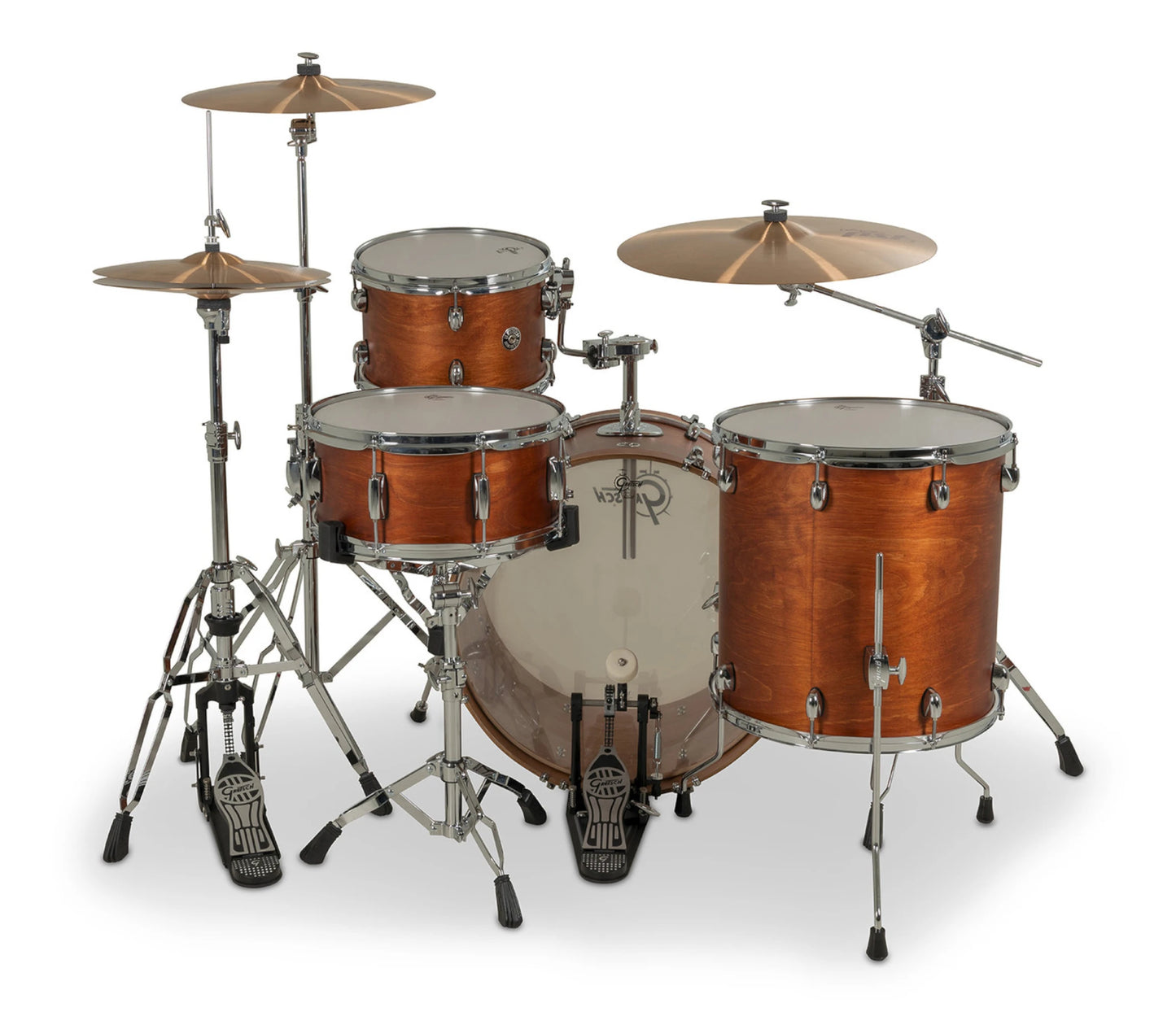 Gretsch Catalina Club 22" 4-Piece Shell Pack in Satin Walnut Glaze + Snare Drum