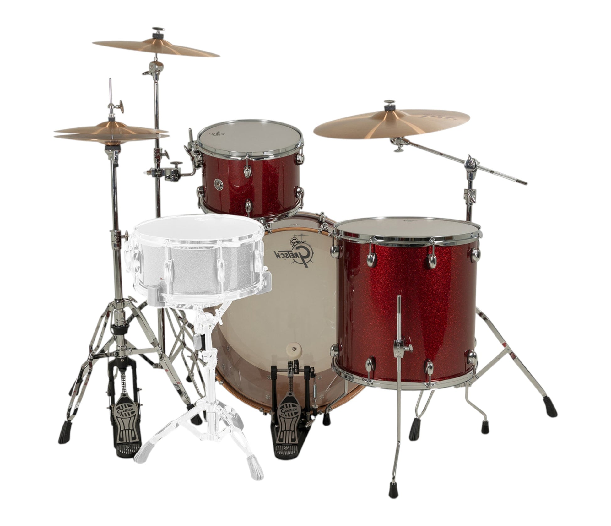 Gretsch Catalina Club 24" 3-Piece Shell Pack in Dark Cherry Sparkle – alternate view 9