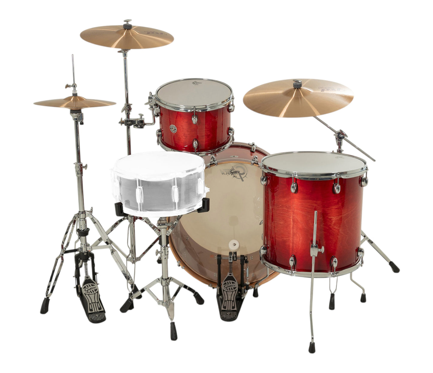 Gretsch Catalina Club 24" 3-Piece Shell Pack in Gloss Crimson Burst – alternate view 9