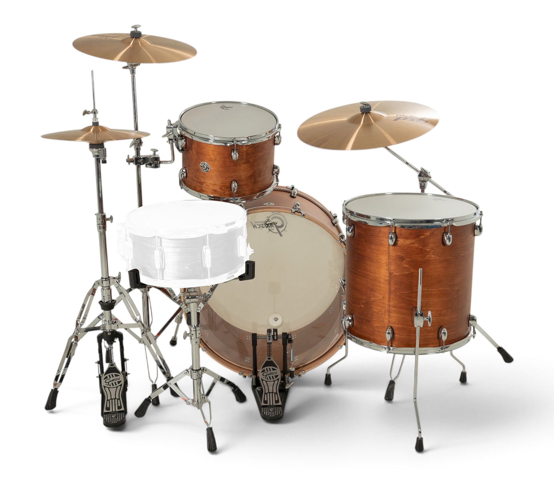 Gretsch Catalina Club 24" 3-Piece Shell Pack in Satin Walnut Glaze – alternate view 4
