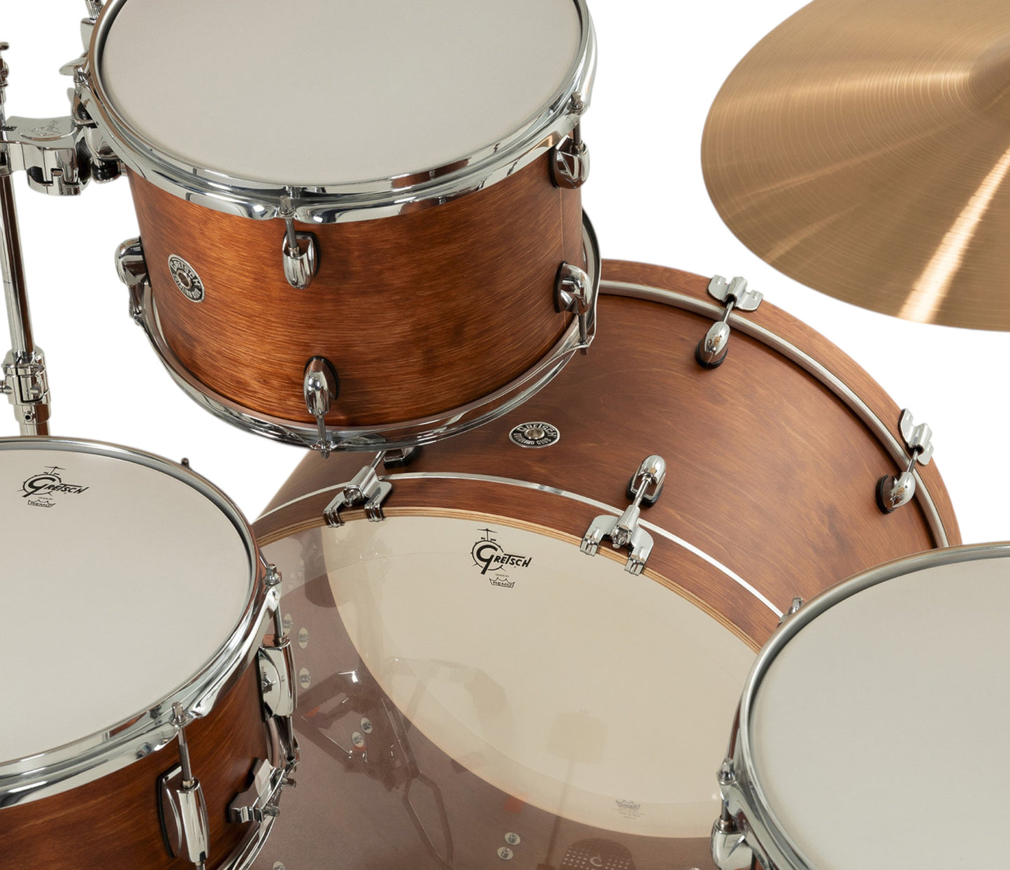 Gretsch Catalina Club 24" 3-Piece Shell Pack in Satin Walnut Glaze – alternate view 8