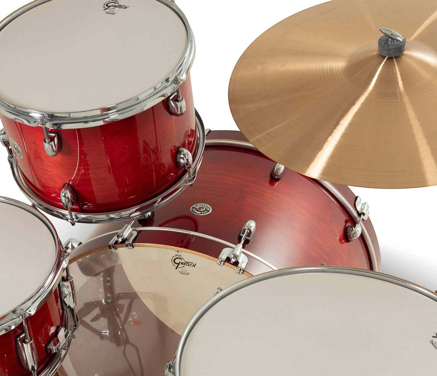 Gretsch Catalina Club 24" 4-Piece Shell Pack in Gloss Crimson Burst + Snare Drum