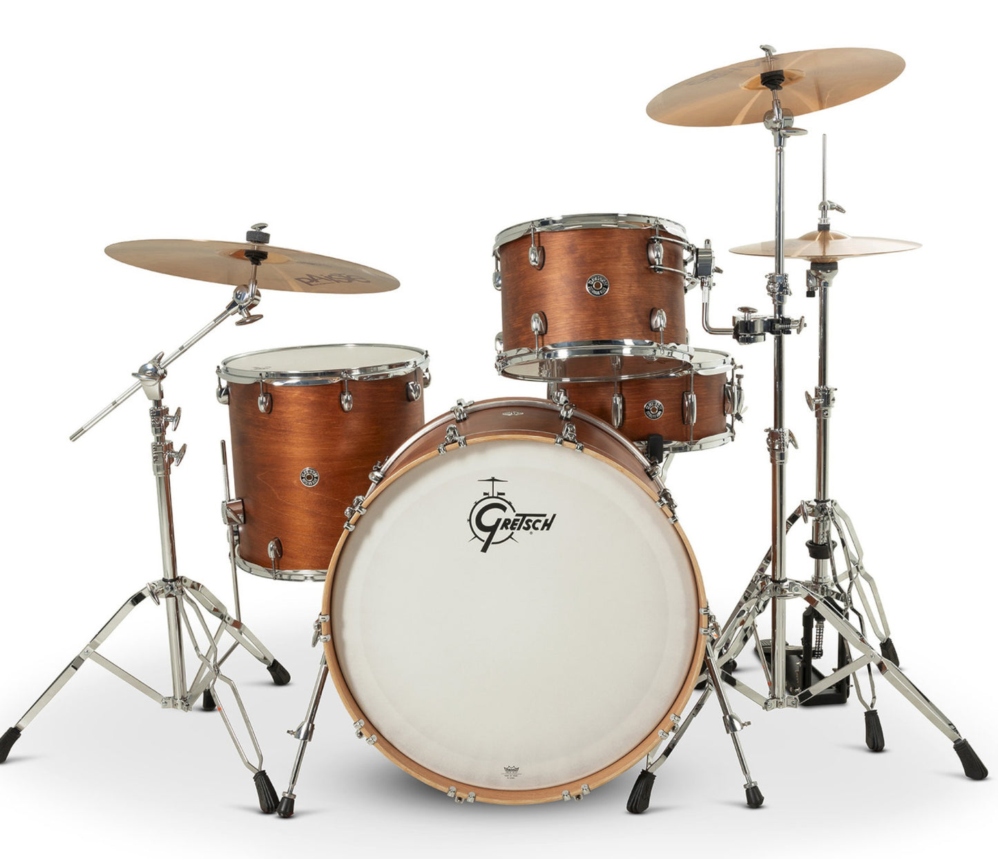 Gretsch Catalina Club 24" 4-Piece Shell Pack in Satin Walnut Glaze + Snare Drum