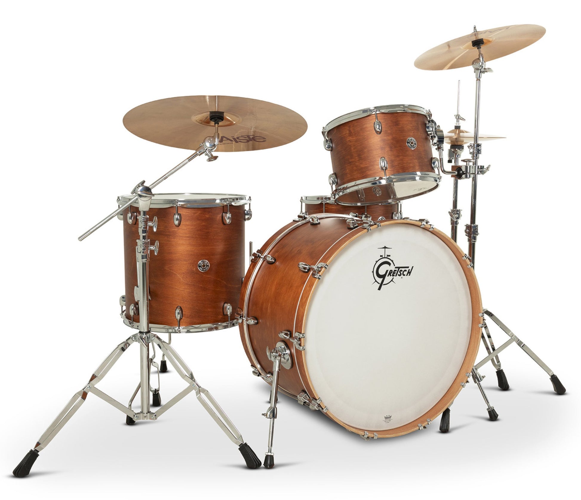 Gretsch Catalina Club 24" 4-Piece Shell Pack in Satin Walnut Glaze + Snare Drum