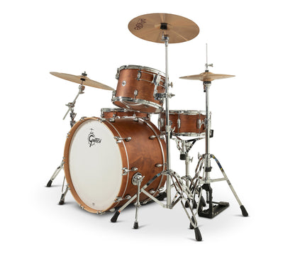 Gretsch Catalina Club 24" 4-Piece Shell Pack in Satin Walnut Glaze + Snare Drum