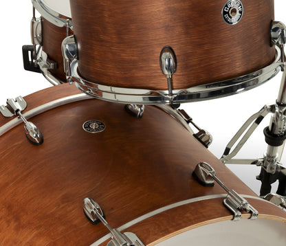 Gretsch Catalina Club 24" 4-Piece Shell Pack in Satin Walnut Glaze + Snare Drum