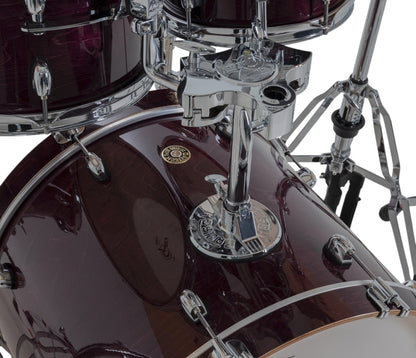 Gretsch Catalina Maple 20" 5-piece drum kit in Purple Gloss – bass drum-mounted double tom holder