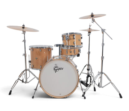 Gretsch Catalina Maple 22" 4-piece drum kit in Antique Maple – straight-on front view