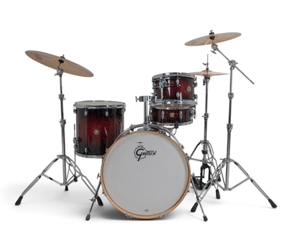 Gretsch Catalina Maple 22" 4-piece drum kit in Deep Cherry Burst – straight-on front view