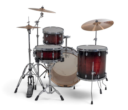 Gretsch Catalina Maple 22" 4-piece drum kit in Deep Cherry Burst – right three-quarter view