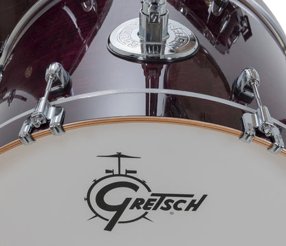 Gretsch Catalina Maple 22" 4-piece drum kit in Purple Gloss – straight-on front view
