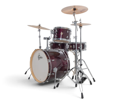 Gretsch Catalina Maple 22" 4-piece drum kit in Purple Gloss – right three-quarter view