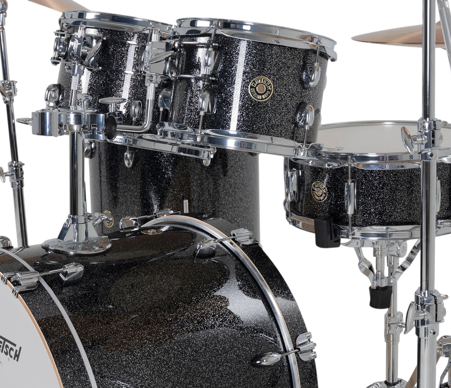 Gretsch Catalina Maple 22" 5-Piece Shell Pack Inc. Snare In Black Stardust