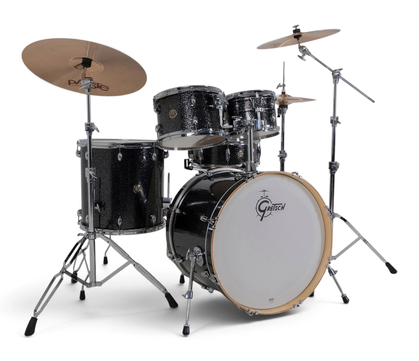 Gretsch Catalina Maple 22" 5-Piece Shell Pack Inc. Snare In Black Stardust
