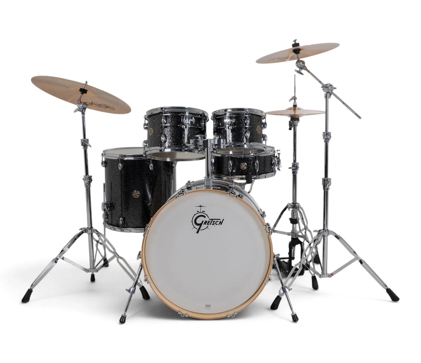 Gretsch Catalina Maple 22" 5-Piece Shell Pack Inc. Snare In Black Stardust