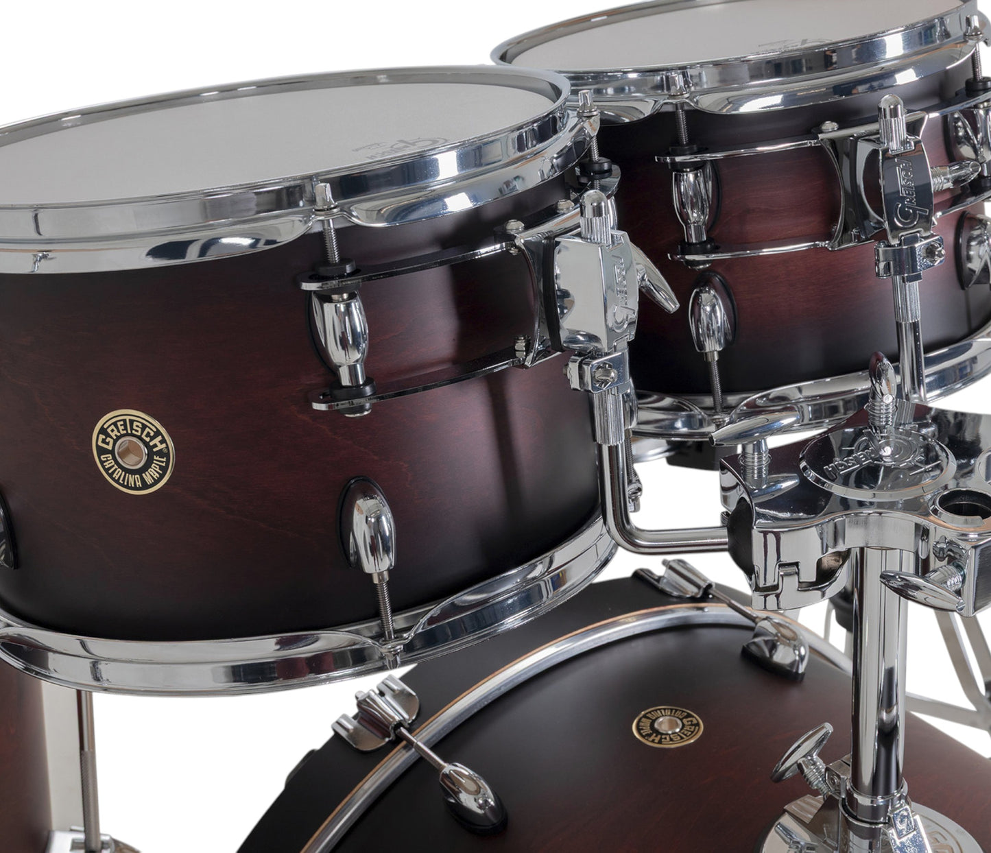 Gretsch Catalina Maple 22" 5-Piece Shell Pack Inc. Snare In Satin Deep Cherry Burst