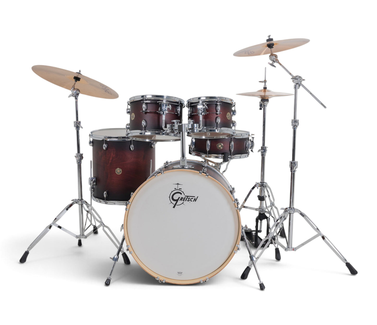Gretsch Catalina Maple 22" 5-Piece Shell Pack Inc. Snare In Satin Deep Cherry Burst