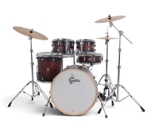 Gretsch Catalina Maple 22" 5-Piece Shell Pack Inc. Snare In Satin Deep Cherry Burst